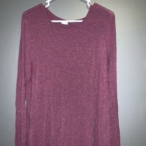 purple long sleeve